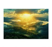Puzzle 5000 Pièces Adultes, Puzzle Paysage pour Adulte, Grand Puzzles Bois avec Boite Cadeau 156x105cm, Jeu de Concentration pour Adultes, Decoration Noel, Cadeau Femme, Thème: Coucher Soleil, X-83