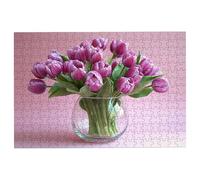 Puzzle 5000 Pièces Adultes, Tulipe Puzzle Adulte avec Une Boîte d'emballage Exquise, Classique Jeux Educatifs pour Activité Familiale, Grand Puzzles en Bois Fleurs, Cadeau Tableau Decor Murale -1833