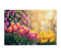 Puzzle 5000 Pièces Adultes, Tulipe Puzzle Adulte avec Une Boîte d'emballage Exquise, Classique Jeux Educatifs pour Activité Familiale, Grand Puzzles en Bois Fleurs, Cadeau Tableau Decor Murale -1343