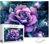 Puzzle 5000 Pièces Adultes, Violet Puzzle Fleurs Motif Désign, Grand Bois Jigsaw 156x105cm Débutant Fille éducatif Challenge Toy Emballage Cadeau for Decoration Chambre Murale, Cadeau Femme, Model256