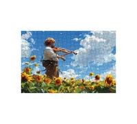 Puzzle 5000 Pieces Adultes Violon Puzzle 5000 Pieces Bois Tournesol, Puzzles Classiques pour Toute la Famille Réunie, Puzzles Adulte pour Printemps Decoration Murale 105 x 160cm LZPT-00976