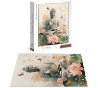 Puzzle 5000 Pièces Adultes Zen, Puzzles pour Adultes de Qualité Supérieure, Fleur Puzzles Classiques, DIY Jeu D'Intelligence De l'art de la Décoration Moderne Maison Jeu Cadeaux de Noël B-5273
