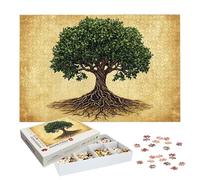 Puzzle 5000 Pièces Arbre, Puzzle 5000 Pièces Adultes et Enfants, Puzzles Bois avec Une Boîte d'emballage Exquise, Jeu Éducatif Puzzles Rétro, Decoration Maison, Cadeau Femme, Cadeau Homme, -8767