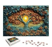 Puzzle 5000 Pièces Arbre, Puzzle 5000 Pièces pour Adultes et Enfants à Partir de 14 Ans, Arbre de Vie Puzzles Bois avec Une Boîte d'emballage Exquise, Décoration Murale, Cadeau Femme/Homme, -5736