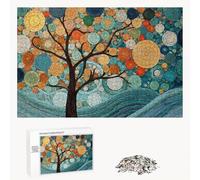 Puzzle 5000 Pièces - Art & Arbre - Puzzle en Bois Durable avec Lettres au Dos - Jeu sans Poussière avec Affiche - Modèle pour Collectionneurs et 14 Ans et Plus (181x105cm) P3#14