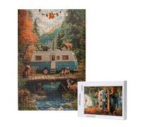 Puzzle 5000 Pièces Automne Puzzle Jungle,Puzzles Bois Adulte avec Boîte Cadeau,Loisirs Créatifs Adultes DIY Activite Manuelle,Cadeau Anniversaire Homme Femme,Décoration Intérieure,105x156cm,p1327t