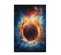 Puzzle 5000 Pieces Basket-Ball Puzzle Abstrait 5000 Pièces Grand Adultes Difficile Jigsaw en Bois avec Boîte Cadeau, DIY Challenge Impossible Créatif Jeu pour Adulte, Cadeau Femme 105x156cm D-809