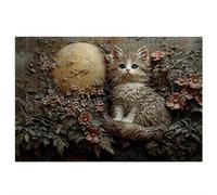 Puzzle 5000 pieces Chat Adultes, Puzzle Fleur pour Adulte, Grand Puzzles Bois avec Boite Cadeau, Jeu de Concentration pour Adultes, 5000 pieces Puzzles pour Décoration Murale Maison, Cadeau Femme, P-6