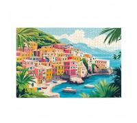 Puzzle 5000 Pieces Couleur Puzzle Montagne 5000 Pièces Grand Adultes Difficile Jigsaw en Bois avec Boîte Cadeau, DIY Challenge Impossible Créatif Jeu pour Adulte, Decoration Maison 105x156cm D-500