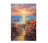 Puzzle 5000 Pieces Fleur Puzzle Océan 5000 Pièces Grand Adultes Difficile Jigsaw en Bois avec Boîte Cadeau, DIY Challenge Impossible Créatif Jeu pour Adulte, Decoration Maison 105x156cm D-1573