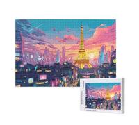 Puzzle 5000 Pièces France Puzzle Paysage,Puzzles Bois Adulte avec Boîte Cadeau,Loisirs Créatifs Adultes DIY Activite Manuelle,Cadeau Anniversaire Homme Femme,Décoration Intérieure,105x156cm,p561t