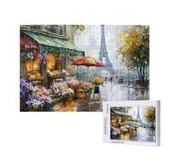 Puzzle 5000 Pièces France Puzzle Rue Motifs,Puzzles Bois Adulte avec Boîte Cadeau,Loisirs Créatifs Adultes DIY Activite Manuelle,Cadeau Anniversaire Homme Femme,Décoration Intérieure,105x156cm,p644t