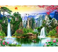 Puzzle 5000 pièces Jeux éducatif Défi Jouets Paysage de Style Chinois Puzzles Classiques Puzzle DIY Cadeaux de l'art de la Décoration Moderne