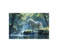 Puzzle 5000 Pieces Licorne Puzzle 5000 Pieces Adultes Arbre, DIY Bois Puzzles Adulte avec Boîte en Papier Coloré, Puzzles Classiques 105 x 160Cm pour Soulager Le Stress Decoration Murale LZPT-04173