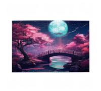 Puzzle 5000 Pieces Lune Puzzle Pont 5000 Pièces Grand Adultes Difficile Jigsaw en Bois avec Boîte Cadeau, Challenge Impossible Créatif Jeu pour Adulte, Decoration Maison, Cadeau Femme 105x156cm D-137