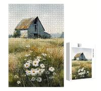 Puzzle 5000 Pièces - Marguerite & Cabine - Puzzle en Bois Durable avec Lettres au Dos - Jeu sans Poussière avec Affiche - Modèle pour Collectionneurs et 14 Ans et Plus (181x105cm) P3#820