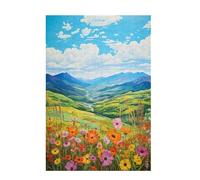 Puzzle 5000 Pieces Montagne Puzzle Nature 5000 Pièces Grand Adultes Difficile Jigsaw en Bois avec Boîte Cadeau, DIY Challenge Impossible Créatif Jeu pour Adulte, Decoration Maison 105x156cm D-1371