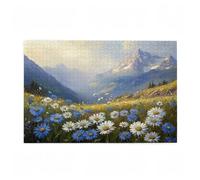 Puzzle 5000 Pieces Montagne Puzzle Paysage 5000 Pièces Grand Adultes Difficile Jigsaw en Bois avec Boîte Cadeau, DIY Challenge Impossible Créatif Jeu pour Adulte, Decoration Maison 105x156cm D-420