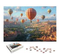 Puzzle 5000 Pièces Montgolfière, Puzzle 5000 Pièces pour Adultes et Enfants à Partir de 14 Ans, Paysage Puzzles Bois avec Une Boîte d'emballage Exquise, pour Décoration Murale, Cadeau Femme, -6650