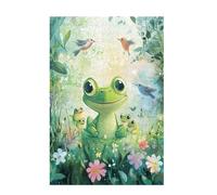 Puzzle 5000 Pieces Oiseau Puzzle Grenouille 5000 Pièces Grand Adultes Difficile Jigsaw en Bois avec Boîte Cadeau, DIY Challenge Impossible Créatif Jeu pour Adulte, Decoration Maison 105x156cm D-980
