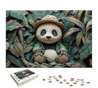 Puzzle 5000 Pièces Panda, Puzzle 5000 Pièces pour Adultes et Enfants à Partir de 14 Ans, Mignon Puzzles Bois avec Une Boîte d'emballage Exquise, Puzzles pour Décoration Murale, Cadeau Femme, -5164