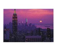 Puzzle 5000 Pièces Paysage, 5000 Pièces Puzzle Adulte, Jeu de Concentration, 156.5x105.5cm Grand Puzzles Bois pour Décoration Maison, Jeu de Puzzles New York pour Toute la Famille, Cadeau Femme, -6898