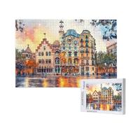 Puzzle 5000 Pièces Paysage Puzzle Architecture,Puzzles Bois Adulte avec Boîte Cadeau,Loisirs Créatifs Adultes DIY Activite Manuelle,Cadeau Anniversaire Homme Femme,Décor Intérieure,105x156cm,p206t