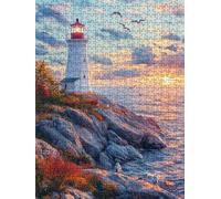 Puzzle 5000 Pièces, Pigeon Phare Puzzle Adulte 5000, Impossible Classique Jigsaw, Jigsaws en Bois, Familial Puzzles Jeu de, pour Jeu Éducatif Défi Jouets, Décoration Murale Cadeau BXHZW5-208