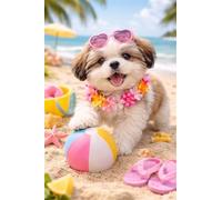 Puzzle 5000 Pièces Plage Chien Mignon 156x105 cm Classique Puzzles Art Relaxant et Stimulant, Loisir CréAtif Réservé aux Adolescents et Adultes
