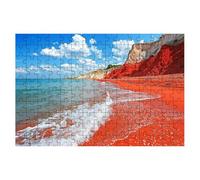Puzzle 5000 Pieces Plage, Puzzle Paysage Adulte, Puzzles Classiques Jeux Educatifs pour Activité Familiale, Qualité Supérieure Puzzles en Bois avec Boite Cadeau Homme Cadeau Femme, Decoration -2310