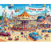 Puzzle 5000 Pièces pour Adultes, plage parc d'attractions Puzzle Bois Difficile et Coloré, Grand Casse-Tête 156.5 x 105.5 cm, Jeu Anti-Stress avec Poster, Décor Murale Maison, Cadeau pour Femme w0-240