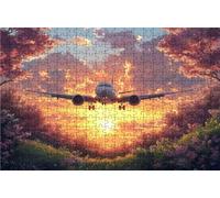 Puzzle 5000 Pieces, Puzzle Adultes 5000 Pièces Avion, Puzzles Classiques Bois 105 x 160 CM Fleur, Exquisite Papierboxverpackung, Tragbarer Netzbeutel Geeignet für Die ganze Familie Cadeau RXPT-3361