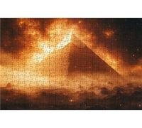 Puzzle 5000 Pieces, Puzzle Adultes 5000 Pièces Pyramide, Puzzles Classiques Bois 160x105 CM Onirique, Exquisite Papierboxverpackung, Tragbarer Netzbeutel Geeignet für die ganze Familie Cadeau RXPT2089