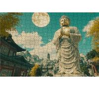 Puzzle 5000 Pieces, Puzzle Adultes 5000 Pièces Zen, Puzzles Classiques Bois 105x160 CM Architecture, Exquisite Papierboxverpackung, Tragbarer Netzbeutel Geeignet für die ganze Familie Cadeau RXPT-2243