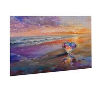 Puzzle 5000 Pièces Puzzle en Bois DIY Plage Amour EU De l'art Décoration Cadeau Unique pour Décoration Maison, Puzzles Familial, Parfait pour Les Soirées de Jeu,Activité Familiale Parfaite K0F-820