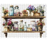 Puzzle 5000 pièces, Puzzle Impossible Adultes 156.5 x 105.5 cm, Impression Haute Définition, Jeux Éducatifs, Puzzles Bois Anti-Stress pour Toute la Famille, Décor Murale, Fleur Rétro w0-285