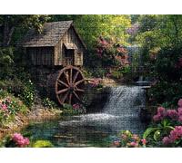Puzzle 5000 pièces, Puzzle Impossible Adultes 156.5 x 105.5 cm, Impression Haute Définition, Jeux Éducatifs, Puzzles Bois Anti-Stress pour Toute la Famille, Décor Murale, Paysage rivière w0-371