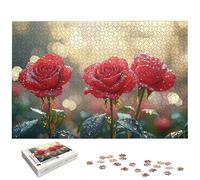 Puzzle 5000 Pièces Rose, Puzzle 5000 Pièces pour Adultes et Enfants à Partir de 14 Ans, Fleur Puzzles Bois avec Une Boîte d'Emballage Exquise, Décoration Murale, Idee Cadeau Femme, Cadeau Homme, -6036