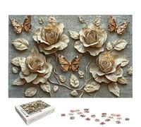 Puzzle 5000 Pièces Rose, Puzzle 5000 Pièces pour Adultes et Enfants à Partir de 14 Ans, Fleur Puzzles Bois avec Une Boîte d'Emballage Exquise, Décoration Murale, Idee Cadeau Femme, Cadeau Homme, -6586