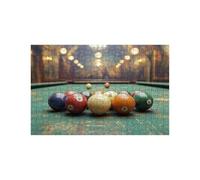 Puzzle 5000 Pieces Table de Billard Puzzle 5000 Pieces Adultes Sportif, DIY Bois Puzzles Adulte avec Boîte en Papier Coloré, Puzzles 105 x 160 CM pour Soulager Le Stress Decoration Murale LZPT-04673