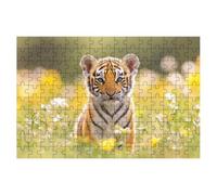 Puzzle 5000 Pieces Tigre, Puzzle Fleur Adulte, Puzzles Classiques Jeux Educatifs pour Activité Familiale, Qualité Supérieure Puzzles en Bois avec Boite pour Cadeau Homme Cadeau Femme, Decoration -1956