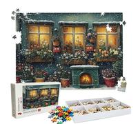 Puzzle 5000 Pieces usine lumière - Grand Puzzles Bois - Puzzle 5000 Pièces Adultes - Jeu D'Intelligence - Emballage Boîte - Découpe de Précision - Qualité Puzzles Coloré pour Décor D’intérieur W3H-486