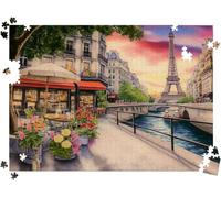 Puzzle 5000P Pièces Paris Rue, Puzzles Bois 61.6 x 41.5 in, Classiques l0-1