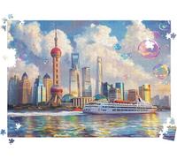Puzzle 5000P Pièces Ville Architecture-2, Puzzles Bois 61.6 x 41.5 in,l0-31
