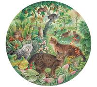 Puzzle 501 pièces - Puzzle Rond - Tiger Cats in The Jungle