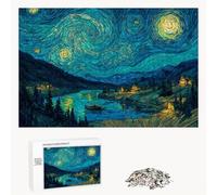 Puzzle 520 Pièces - Abstrait & Ciel étoilé - Puzzle en Bois Durable avec Lettres au Dos - Jeu sans Poussière avec Affiche - Modèle pour Collectionneurs et 14 Ans et Plus (52 x 38 cm) P3#10