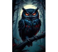 Puzzle 520 Pieces Adultes Animal Hibou Lune 52 x 38 cm Puzzle Adulte Jeu éducatif défi Jouet Puzzle Impossible 520 Pièces Puzzles