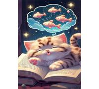 Puzzle 520 Pièces Adultes Animaux Chats Poissons Puzzles Classique Divertissement Créatif Jouets de Jeu Stimulants Puzzle 520 Pieces 52x38 cm