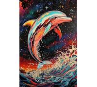 Puzzle 520 Pieces Adultes Aquarelles Dauphins Animaux 52 x 38 cm Puzzle Adulte Jeu éducatif défi Jouet Puzzle Impossible 520 Pièces Puzzles