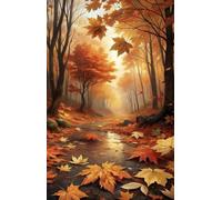 Puzzle 520 Pièces Adultes Automne Feuilles D'Érable 52x38 cm Difficile et Stimulant, Parfait pour Les Amateurs de Puzzles, Cadeau Stimulant, Puzzle 520 Pieces
